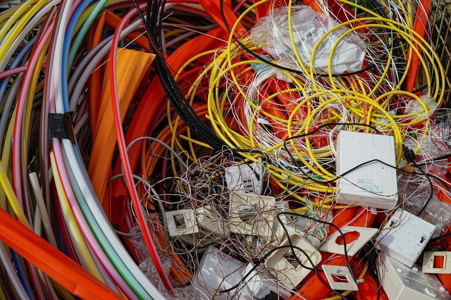 EV charger wire and conduit run sized for the circuit